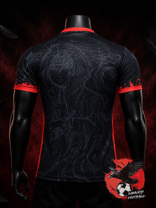 Maillot du Japon noir représentant la mort de Itachi dans Naruto Shippuden