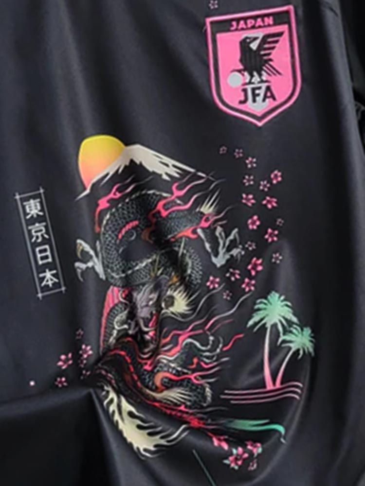 Maillot du Japon noir avec un dragon