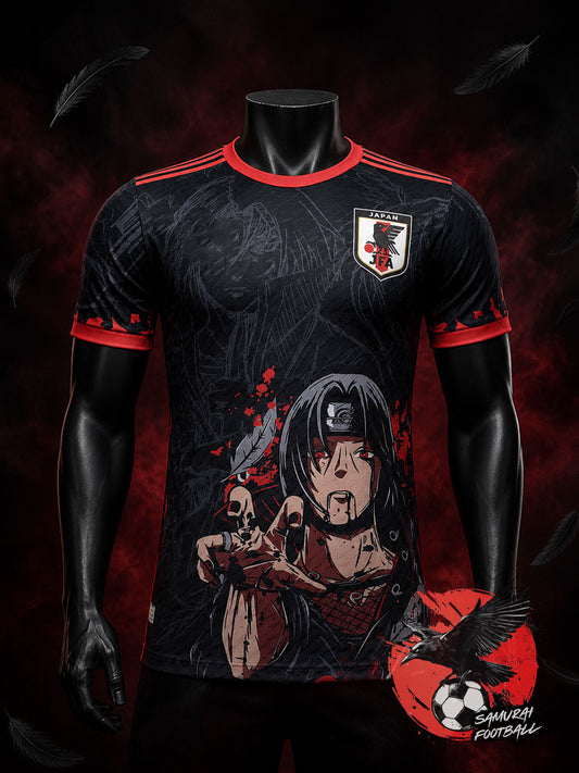 Maillot du Japon noir représentant la mort de Itachi dans Naruto Shippuden