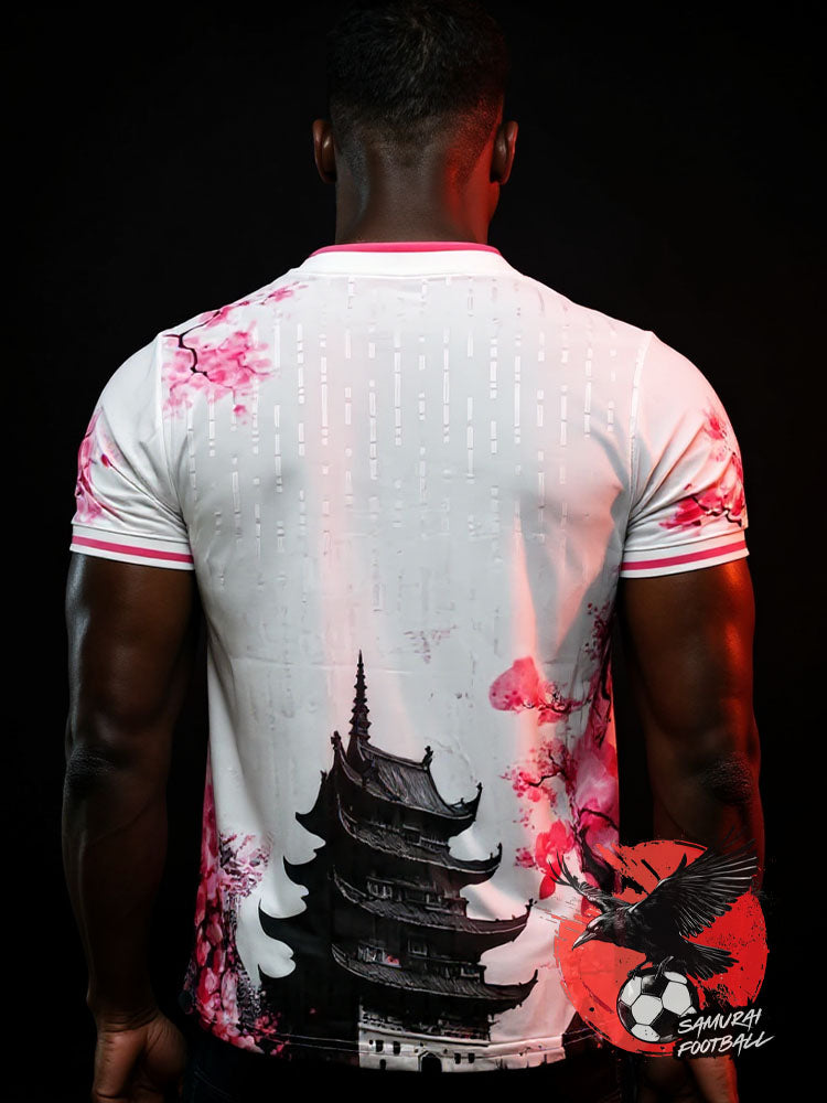 MAILLOT DU JAPON "DRAGON ROSE" NOIR