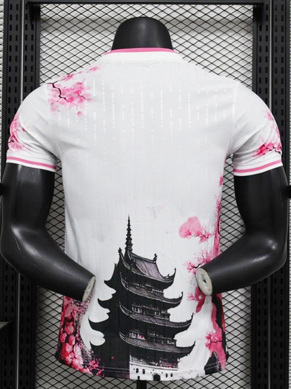 MAILLOT DU JAPON "DRAGON ROSE" NOIR