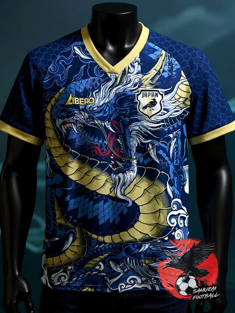 maillot dragon bleu du Japon style océan