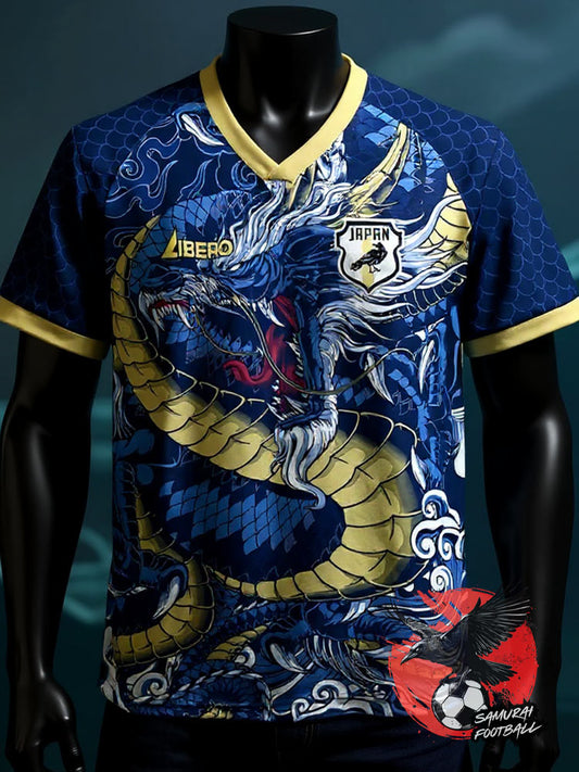 maillot dragon bleu du Japon style océan