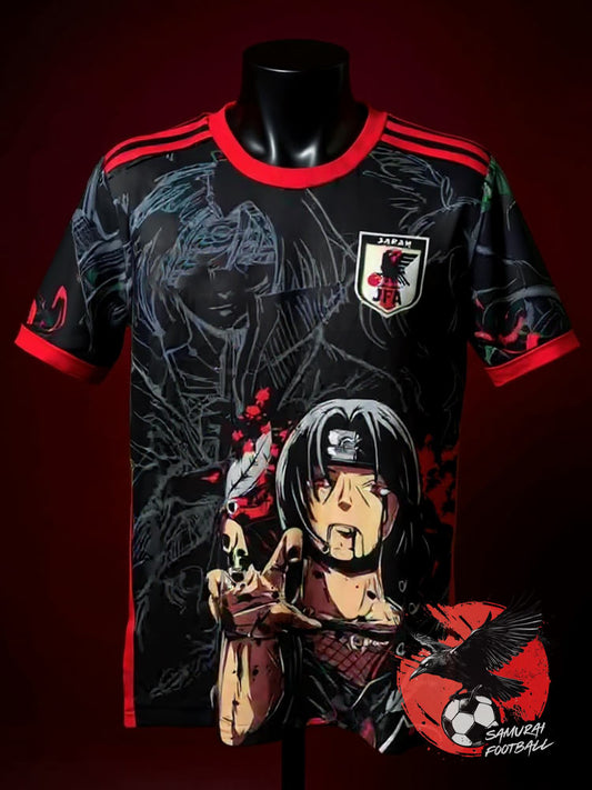 Maillot du Japon noir représentant la mort de Itachi dans Naruto Shippuden