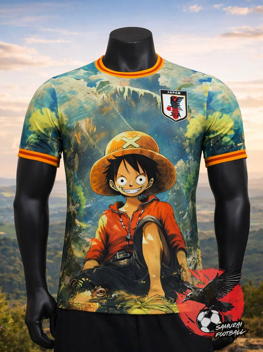 Maillot du Japon et One Piece représentant Luffy enfant