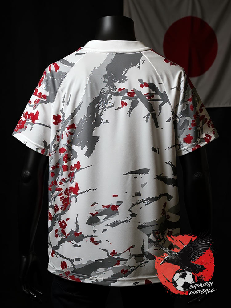 maillot blanc et rouge du japon