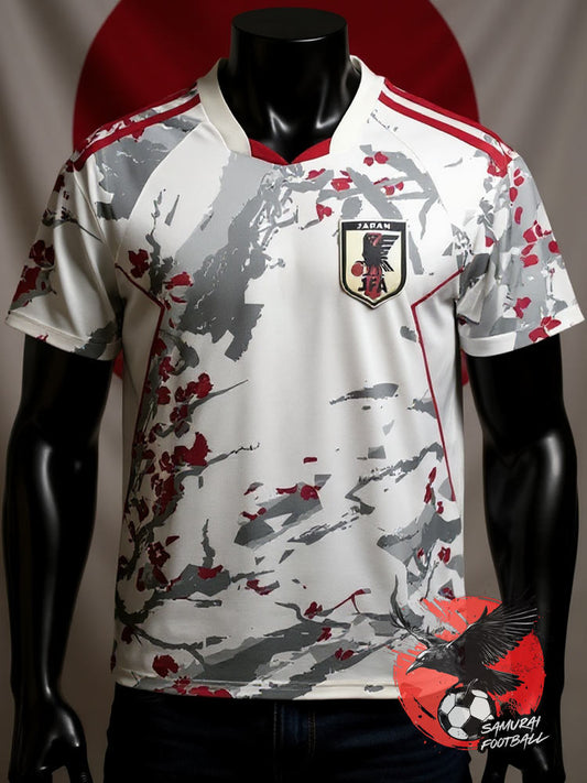 maillot blanc et rouge du japon