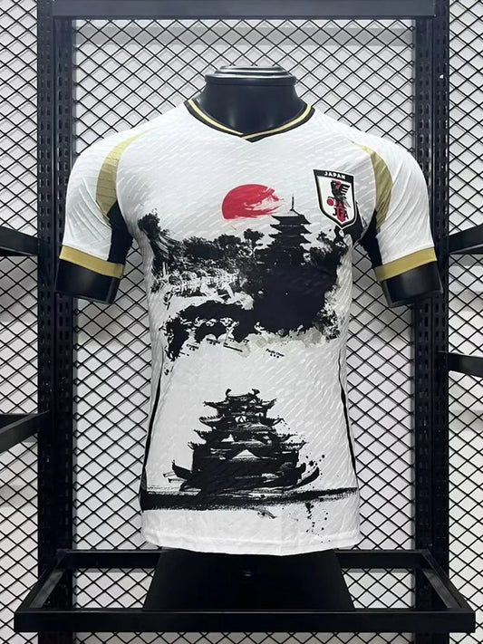 Maillot de Kyoto et du Japon, avec des temples, couleur blanche