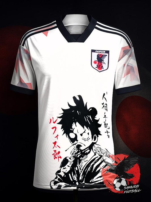 Maillot du Japon One Piece de Luffy en samouraï, face avant