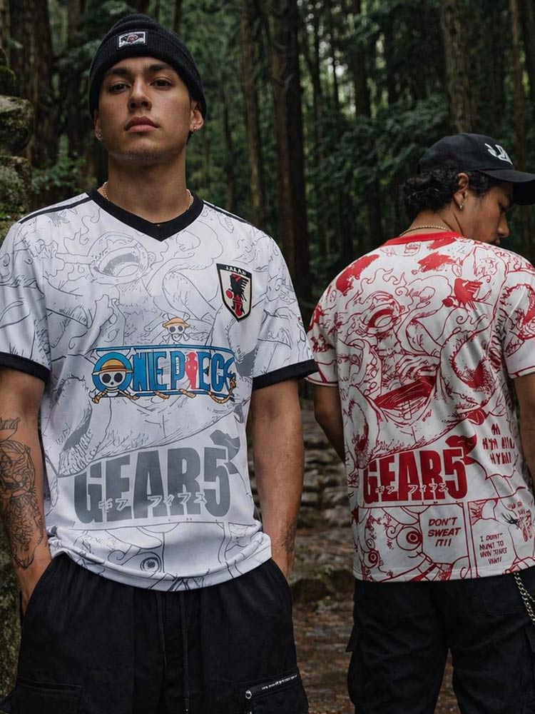 JAPAN JERSEY x ONE PIECE “LUFFY GEAR 5” – SAMURAI FOOTBALL