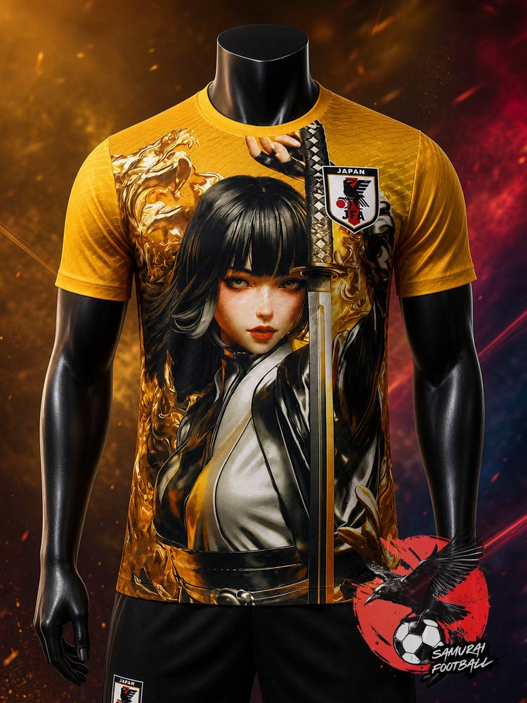 Maillot du japon d'une femme samouraï