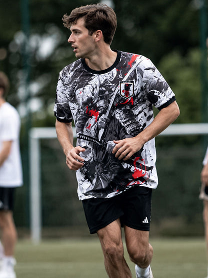 Maillot du Japon du samouraï  Minamoto no Yoshitsune porté en match