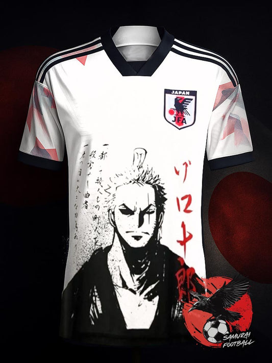 Maillot du Japon One Piece représentant Roronoa Zoro en samouraï, face avant