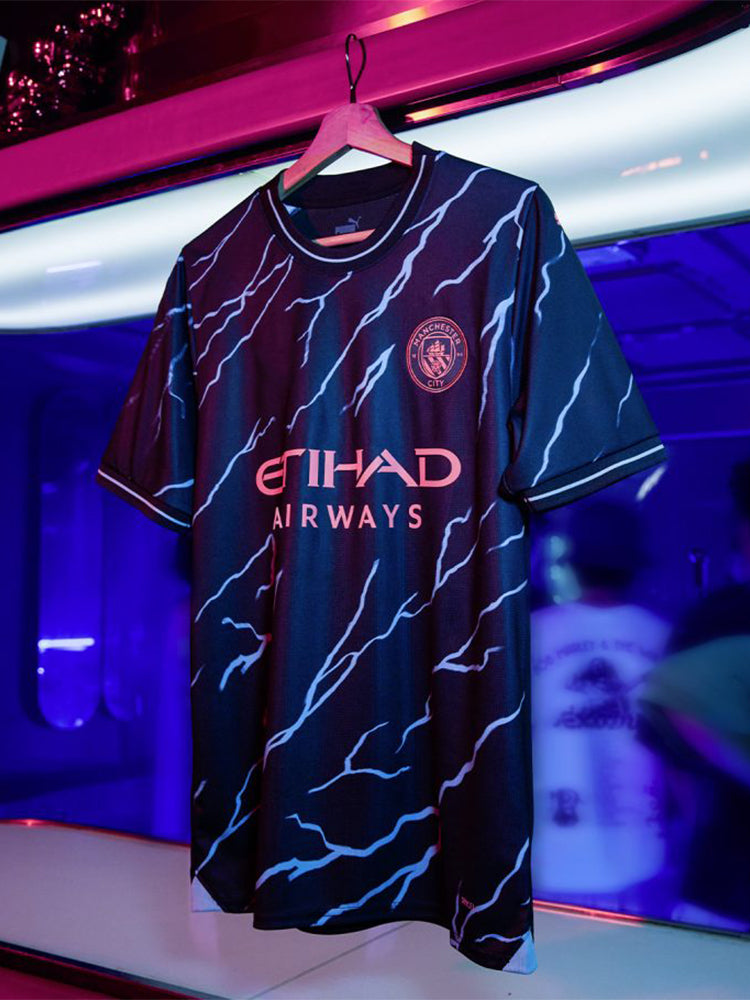 Maillot de Manchester City avec des éclairs édition Japon